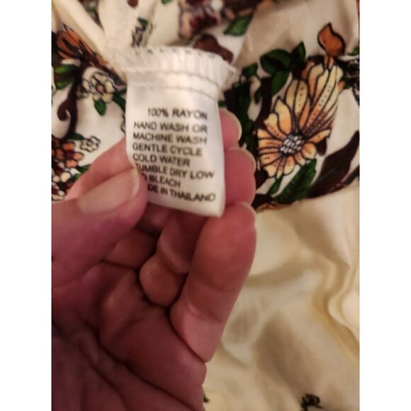 Aravay Womens Wrap Skirt Floral One Size Fits Most - Picture 5 of 6